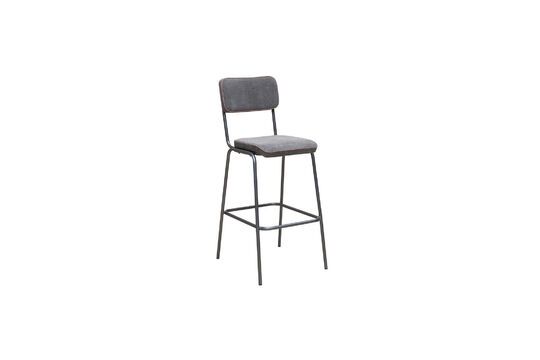 Fairmont grey metal bar chair Clipped