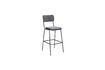 Miniature Fairmont grey metal bar chair 1