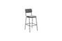 Miniature Fairmont grey metal bar chair Clipped