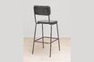 Miniature Fairmont grey metal bar chair 5