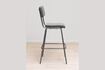 Miniature Fairmont grey metal bar chair 6