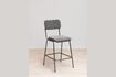 Miniature Fairmont grey metal counter chair 2