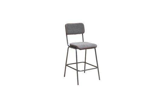 Fairmont grey metal counter chair Clipped