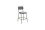 Miniature Fairmont grey metal counter chair Clipped