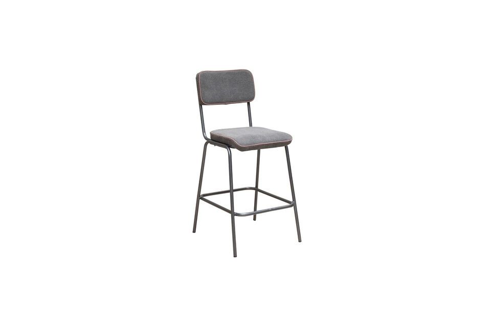 Fairmont grey metal counter chair Chehoma