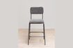 Miniature Fairmont grey metal counter chair 4