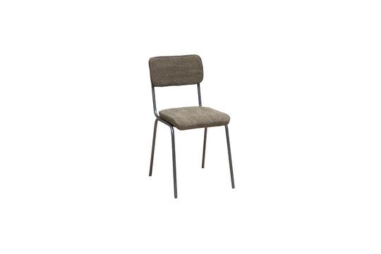 Fairmont khaki metal chair Clipped