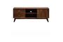 Miniature Farrah dark wood TV stand Clipped