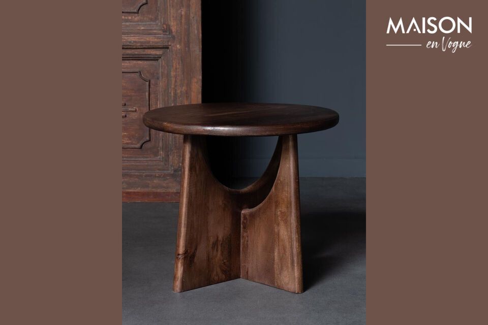 Faure dark wood side table Chehoma