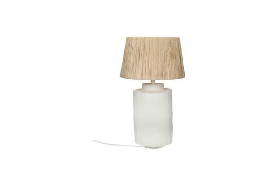 Felisa small white papier-mâché table lamp Clipped