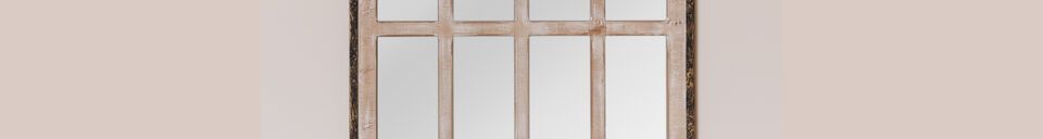 Material Details Finestra light wood mirror