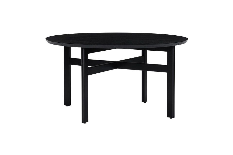 Fjord black ash wood coffee table Hübsch