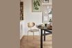 Miniature Fjord wide dining table in black ash wood 5