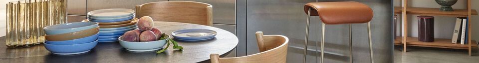 Material Details Fjord wide dining table in black ash wood