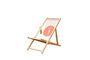 Miniature Flèche light wood garden chair Clipped