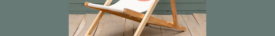 Material Details Flèche light wood garden chair