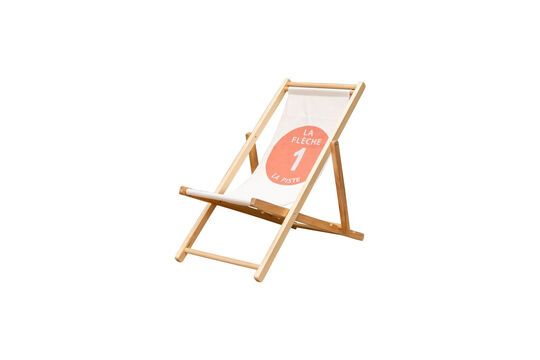 Flèche light wood garden chair Clipped