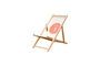 Miniature Flèche light wood garden chair Clipped