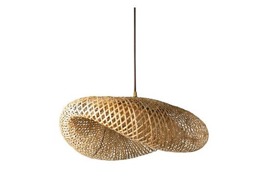 Float light bamboo suspension lamp Clipped