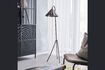 Miniature Flola brown brass floor lamp 2