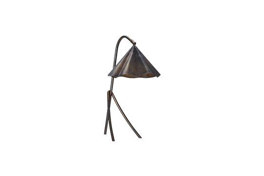 Flola brown brass table lamp Clipped