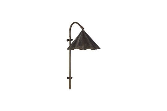 Flola brown brass wall light Clipped