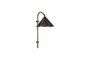 Miniature Flola brown brass wall light Clipped