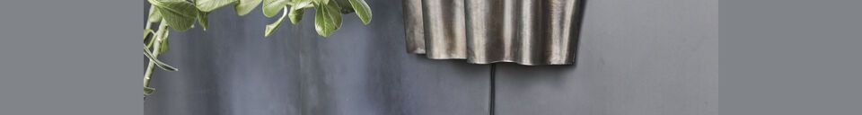 Material Details Flola brown metal wall light