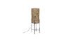 Miniature Floor lamp in brown jute Kari Clipped