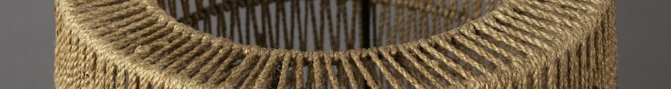 Material Details Floor lamp in brown jute Kari