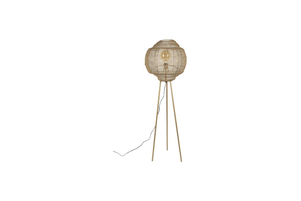 Floor lamp in gilded iron Meezan DutchBone