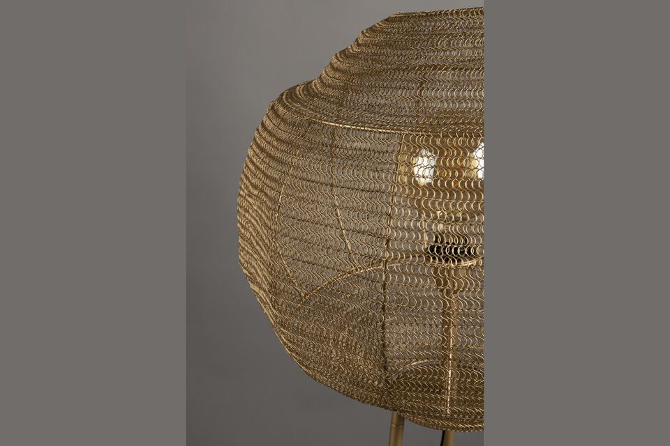 Floor lamp in gilded iron Meezan - 3