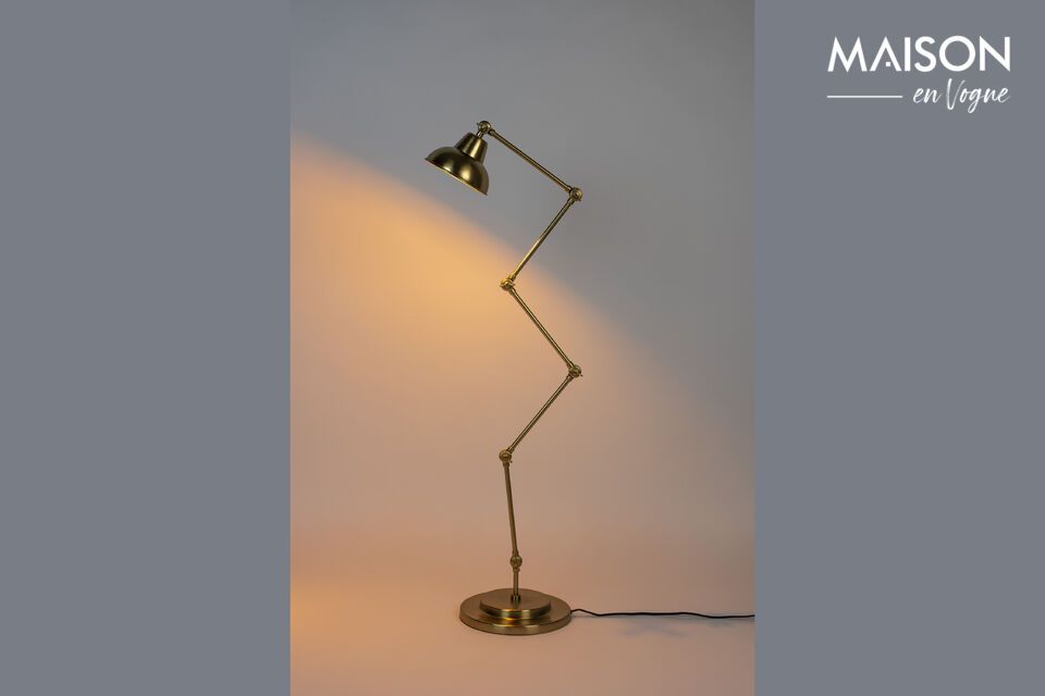 Floor lamp in gilded iron Xavi White Label