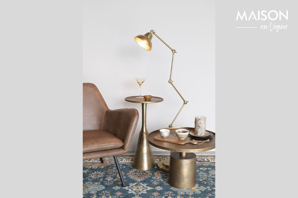 Floor lamp in gilded iron Xavi - 1