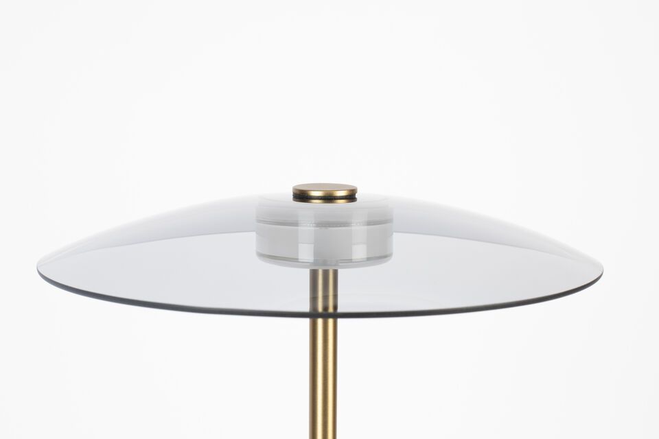 Floor lamp in gilded tempered glass Float - 6