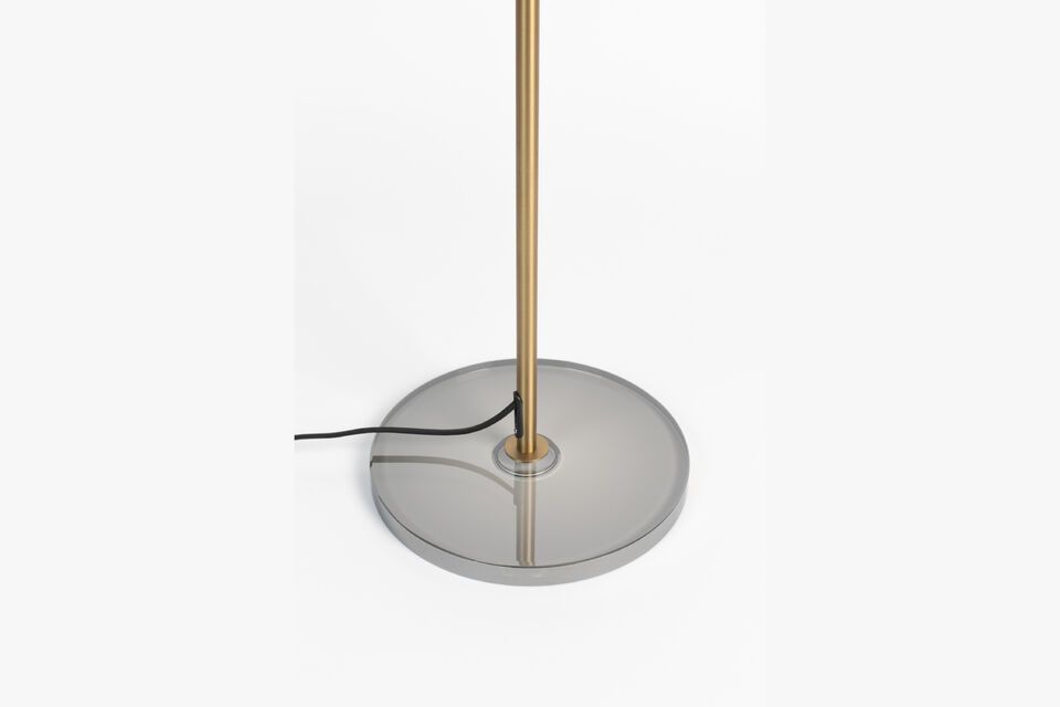 Floor lamp in gilded tempered glass Float - 7