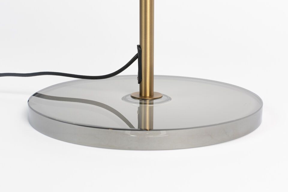 Floor lamp in gilded tempered glass Float - 8