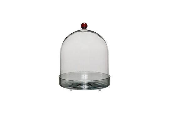 Flora amber glass bell Clipped