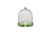 Miniature Flora green glass cloche 1