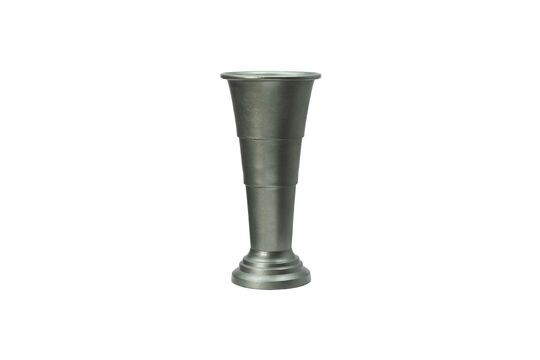 Florist green aluminum vase Clipped