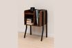 Miniature Flow dark wood side table 2