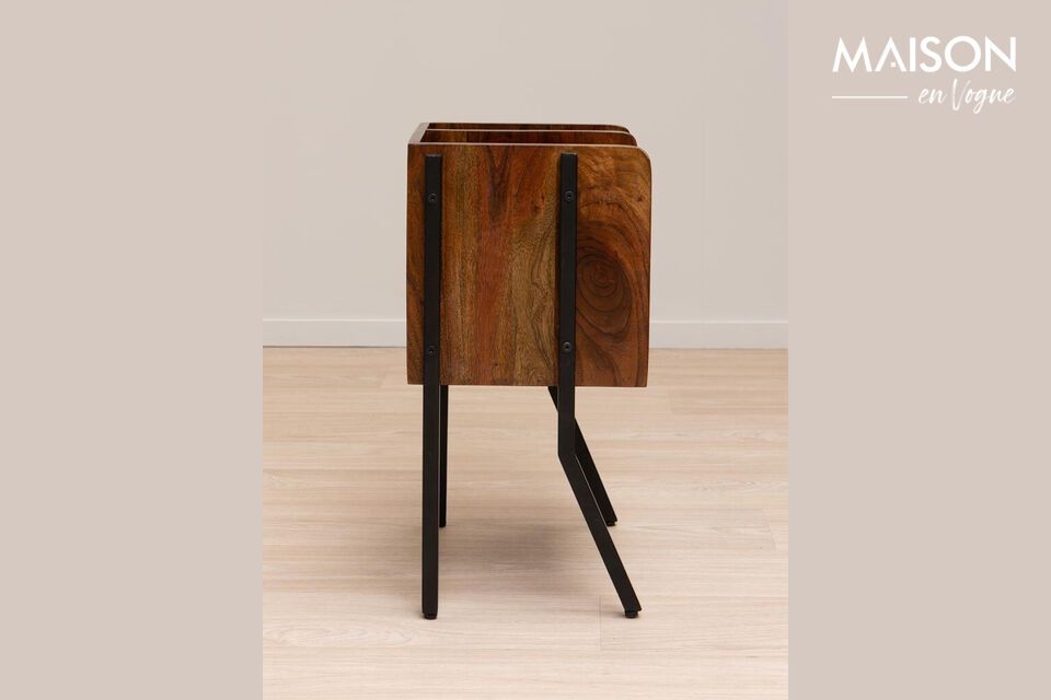 Discover functional elegance with our mango wood side table