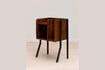 Miniature Flow dark wood side table 1