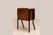 Miniature Flow dark wood side table 6