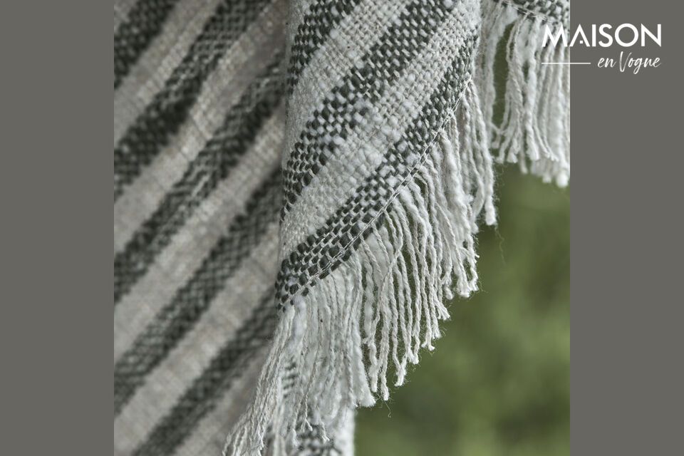 Discover the Fold green cotton throw