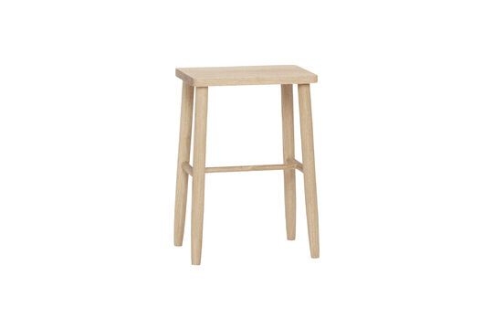 Folk light oak wood stool Clipped