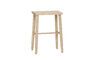 Miniature Folk light oak wood stool Clipped