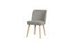 Miniature Force light grey sheepskin effect chair 1