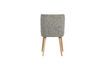 Miniature Force light grey sheepskin effect chair 4