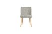 Miniature Force light grey sheepskin effect chair 5